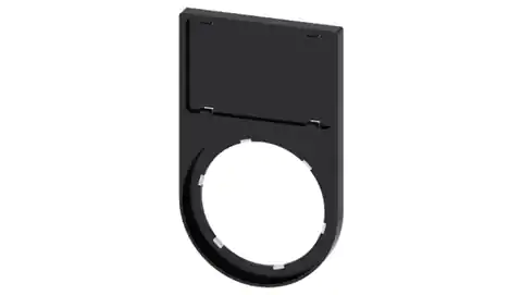 ⁨Flat label holder black for 17.5mm x 27mm 3SU1900-0AS10-0AA0 /10pcs/⁩ at Wasserman.eu