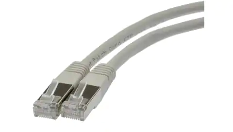 ⁨Patch cable FTP Cat5e LAN cable 2x RJ45 stranded gray 7m NEKU⁩ at Wasserman.eu