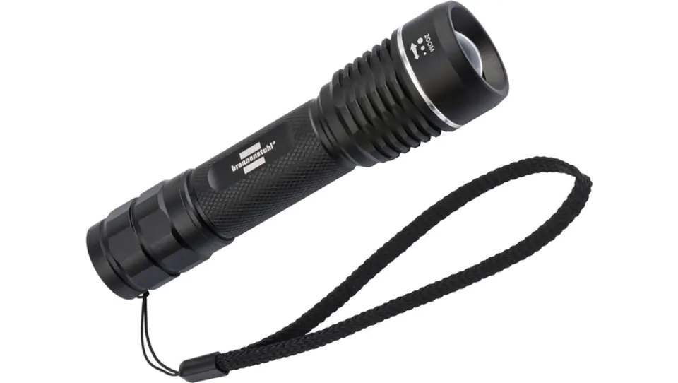 ⁨CREE LED 630lm zoom rechargeable flashlight⁩ at Wasserman.eu