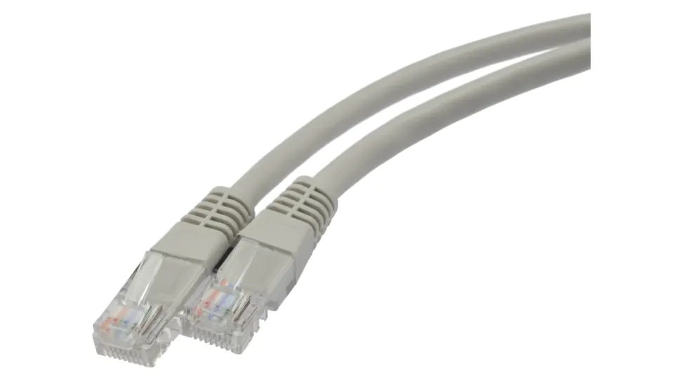 ⁨UTP Patch Cable Cat5e, LAN 2x RJ45 Grey, 5m NEKU⁩ at Wasserman.eu