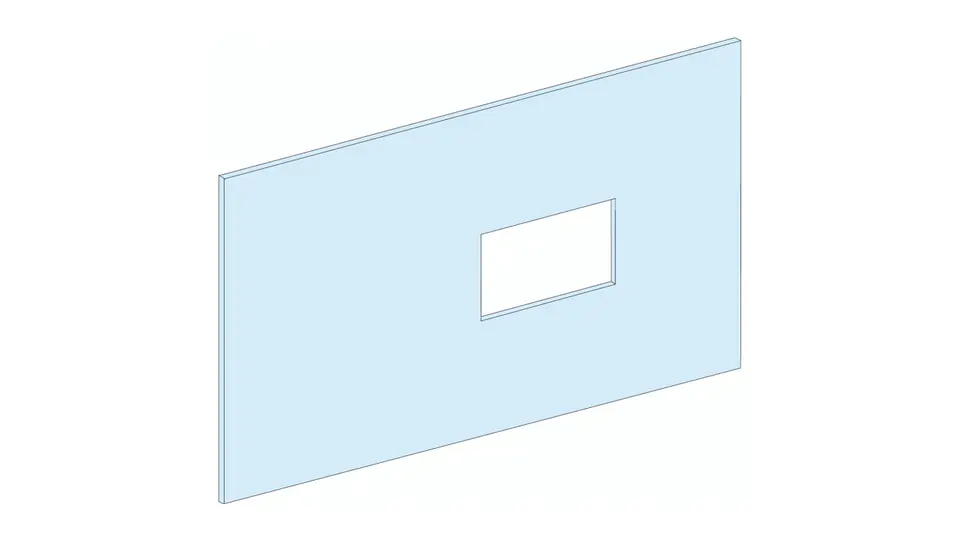 ⁨PrismaSet Metal cover with cut-out for INS-INV630 600x500mm LVS03274⁩ at Wasserman.eu