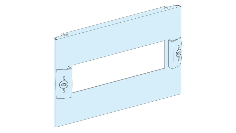 ⁨PrismaSet Metal cover with cut-out for modular apparatus 300x200mm LVS03214⁩ at Wasserman.eu