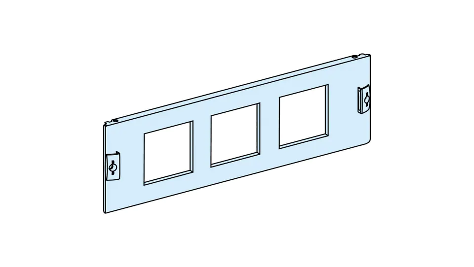 ⁨PrismaSet Metal cover with cut-out for 96x96 meters LVS03911⁩ at Wasserman.eu