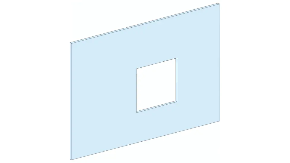 ⁨PrismaSet Metal cover with cut-out for NSX630 600x450mm LVS03275⁩ at Wasserman.eu