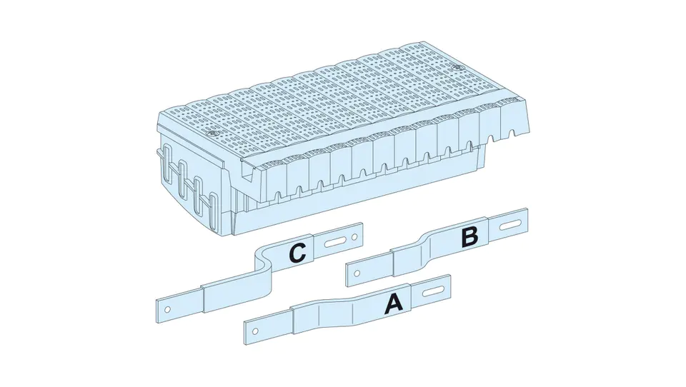 ⁨PrismaSet Blok dystrybucyjny do NSX250 na stałe z dźwignią 3P LVS04403⁩ w sklepie Wasserman.eu