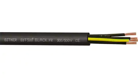 ⁨Przewód sterowniczy BiT 500 BLACK FR 300/500V 5x1,0 SB1867 /bębnowy/⁩ w sklepie Wasserman.eu