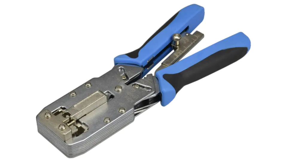 ⁨Crimping tool for modular plugs 6p, 8p and AMP cat.6 front NEKU⁩ at Wasserman.eu