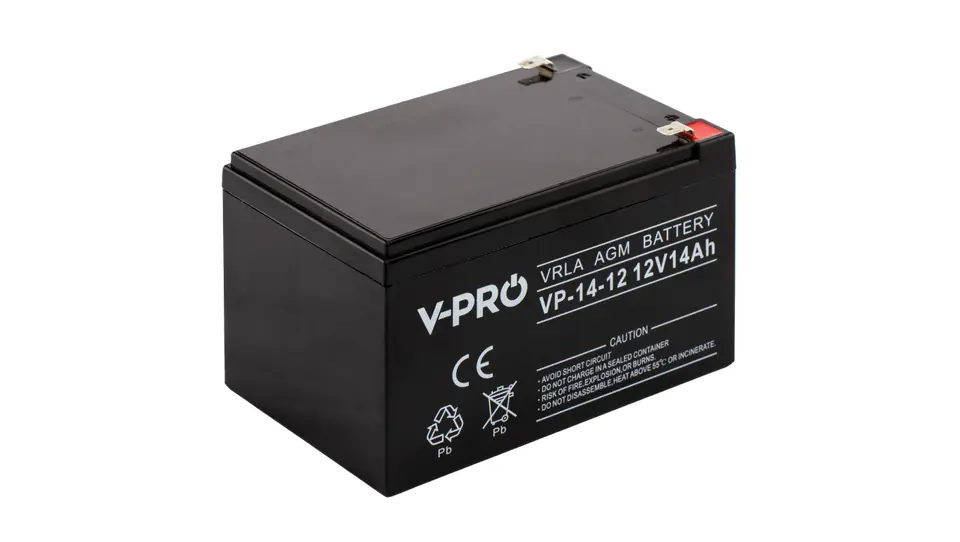 ⁨Akumulator bezobsługowy AGM do zasilacza UPS 12V 14Ah VOLT VPRO⁩ w sklepie Wasserman.eu