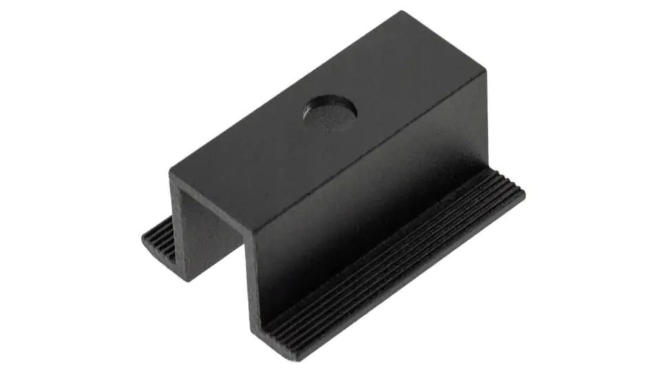 ⁨PV mounting bracket center 50mm width 19,2mm black⁩ at Wasserman.eu