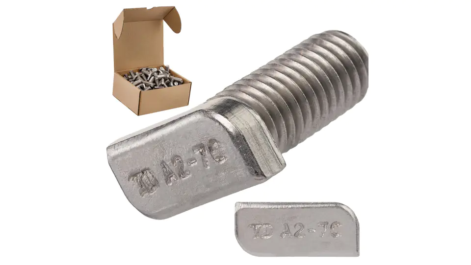 ⁨Hammer screw M8x20mm T-stainless steel /package 100pcs/⁩ at Wasserman.eu