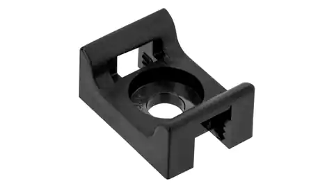 ⁨Mounting stand screwed to cable ties 18x13 black /20pcs/⁩ at Wasserman.eu