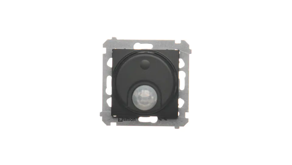 ⁨Simon 54 Motion sensor connector with relay with tooth (module) 8(2)A 230V black matt for 3-wire installation DCR11P.01/49⁩ at Wasserman.eu