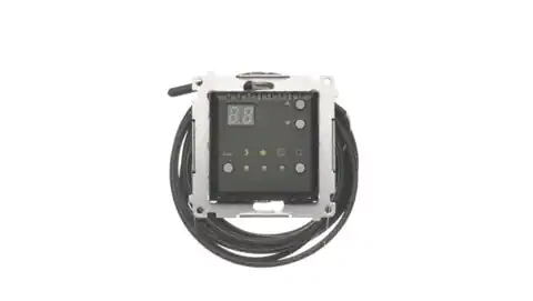 ⁨Simon 54 Temperaturregler mit Höhe mit externem Sensor (Modul) 16(2) A 230V schwarz matt im Set. externe Sensorsonde DTRNSZ.01/49⁩ im Wasserman.eu