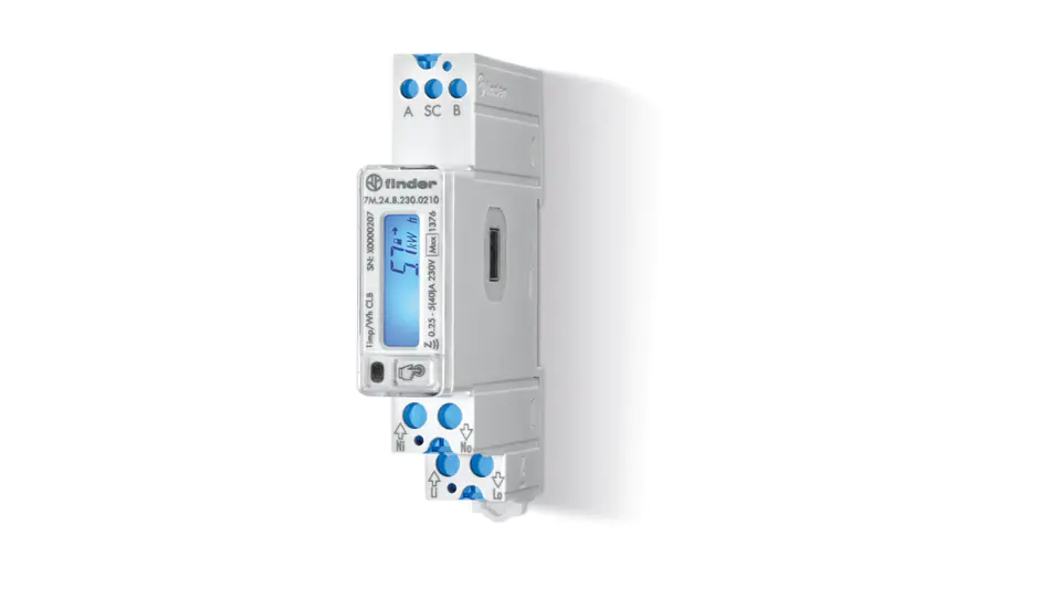 ⁨Bidirectional Single Phase Energy Meter MID 40A MODBUS RS485 NFC 7M.24.8.230.0210⁩ at Wasserman.eu