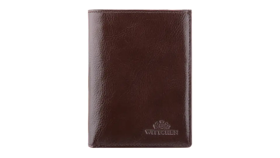 ⁨Men's genuine leather wallet in light brown color⁩ at Wasserman.eu