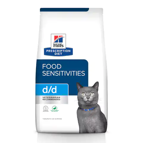 ⁨HILL'S PRESCRIPTION DIET Feline d/d Dry cat food Duck, Peas 1,5 kg⁩ at Wasserman.eu