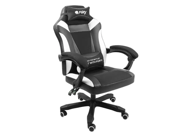 FURY FOTEL GAMINGOWY AVENGER M+ CZARNO-BIAŁY NFF-1710 w sklepie Wasserman.eu