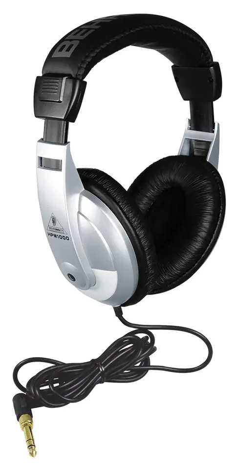 ⁨Behringer HPM1000 headphones/headset Wired Music Black, Silver⁩ at Wasserman.eu