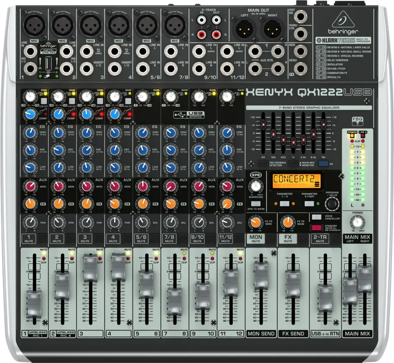 ⁨Behringer QX1222USB audio mixer 16 channels⁩ at Wasserman.eu