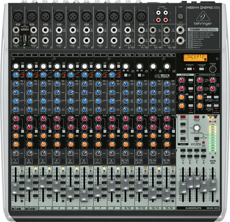 ⁨Behringer QX2442USB audio mixer 24 channels⁩ at Wasserman.eu