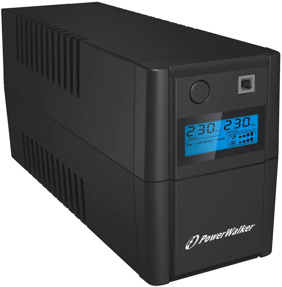 ⁨POWER WALKER UPS LINE-IN VI 850 SHL 850VA 2X SCHUKO, RJ11, USB, LCD⁩ w sklepie Wasserman.eu