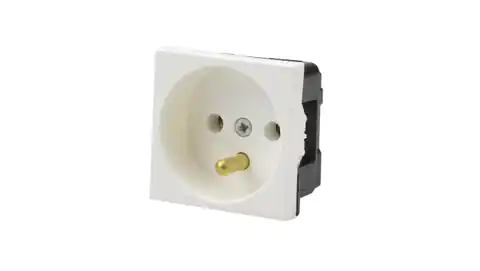 ⁨Modular socket 1x2P+Z white without lock JL-01-G22-1⁩ at Wasserman.eu