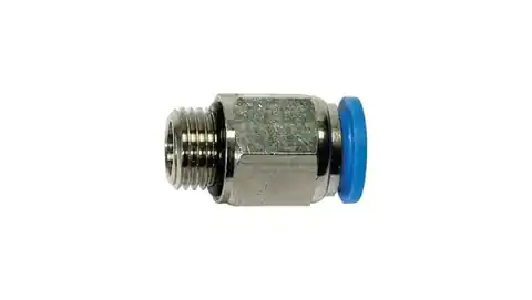⁨Straight brass nickel-plated plug connector for hose 6 G1/4z 122.014-6⁩ at Wasserman.eu