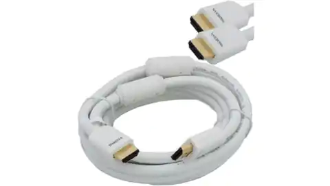 ⁨VITALCO HDK31 Kabel HDMI 1.4 High Speed Full HD 4K@24 biały 13m⁩ w sklepie Wasserman.eu