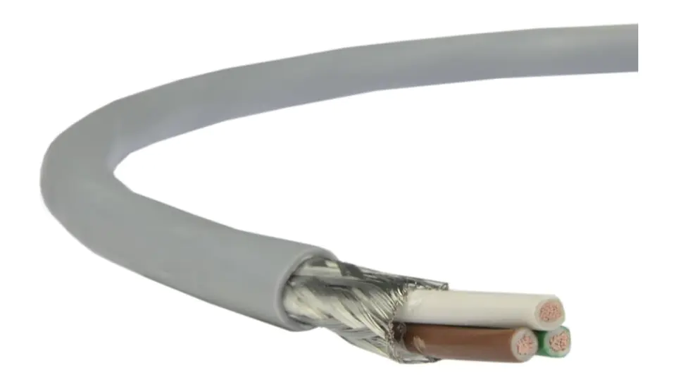 ⁨Control cable in screen LIYCY 300/300V 3x0,14 gray cable Technokabel /200m/⁩ at Wasserman.eu