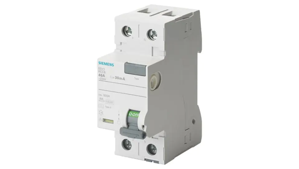 ⁨RCCB 2P 25A 30mA 230V type F 5SV3312-3⁩ at Wasserman.eu