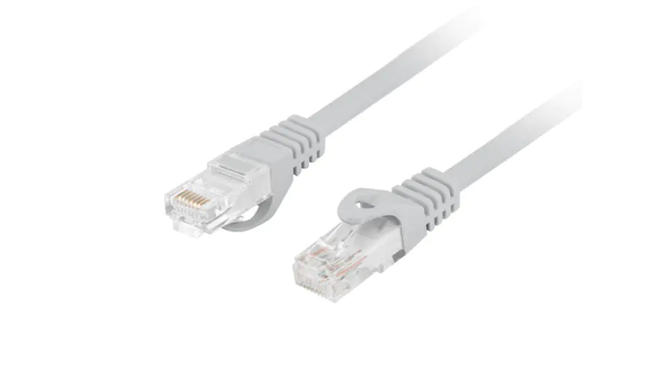 ⁨PATCH CORD CAT.6 UTP LSZH CU 0.25M GREY FLUKE PASSED LANBERG⁩ at Wasserman.eu