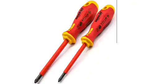 ⁨Set of two screwdrivers FELO Ergonic VDE plus/minus Z1/Z2 FL41792191⁩ at Wasserman.eu