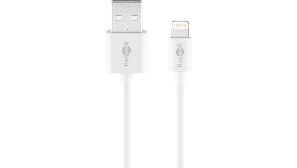 ⁨Kabel Lightning na USB do ładowania i synchronizacji biały, 54600⁩ w sklepie Wasserman.eu