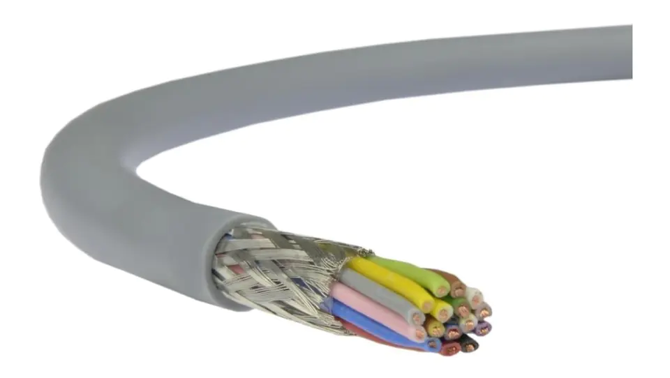 ⁨Control cable in screen LIYCY 300/300V 16x0,14 grey cable Technokabel /100m/⁩ at Wasserman.eu