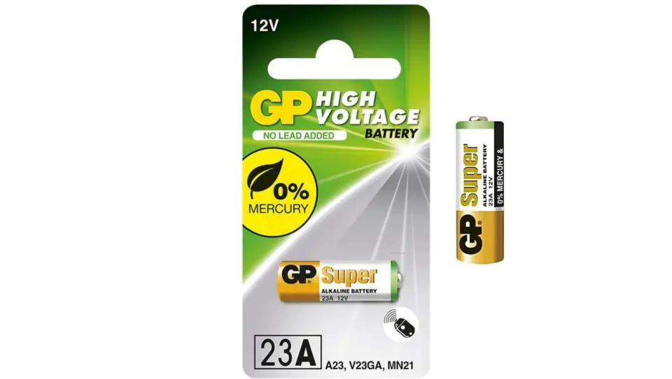 Alkaline battery for remote control LRV08 A23 L1028 12V GP BLISTER 1pc at Wasserman.eu