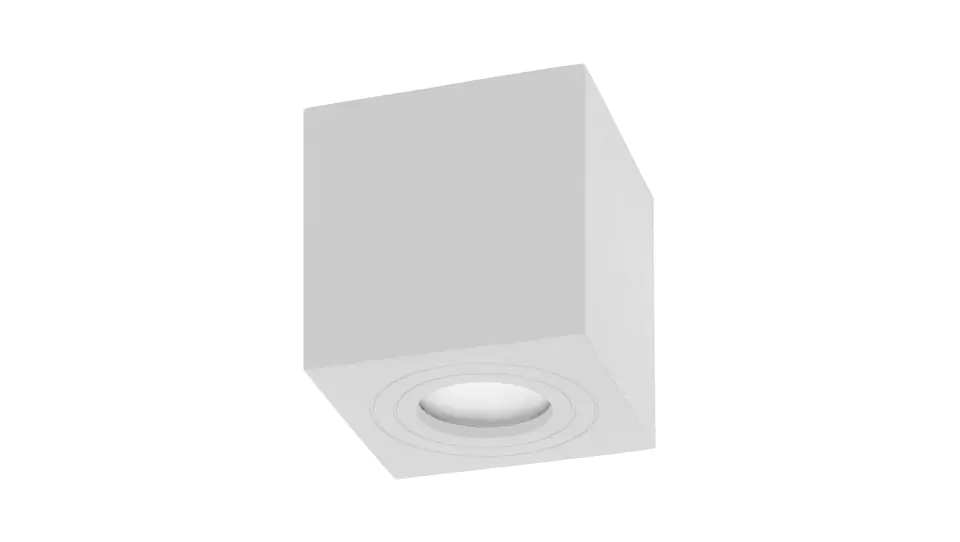 ⁨MEGY DLS GU10 downlight max 50W, IP54, kwadrat, biały, aluminium,AD-OD-6143WGU10⁩ w sklepie Wasserman.eu