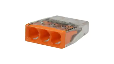 ⁨WAGO COMPACT 2273-203 Quick connector 3x 0,5-2,5mm2 for wire 450V/24A ORIGINAL blister 30pcs.⁩ at Wasserman.eu