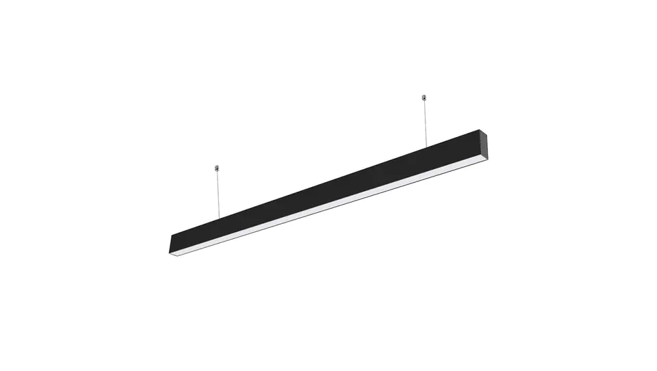 ⁨LED linear luminaire 40W 3270lm 4000K LED SAMSUNG 5 years warranty IP20 Black 21374⁩ at Wasserman.eu