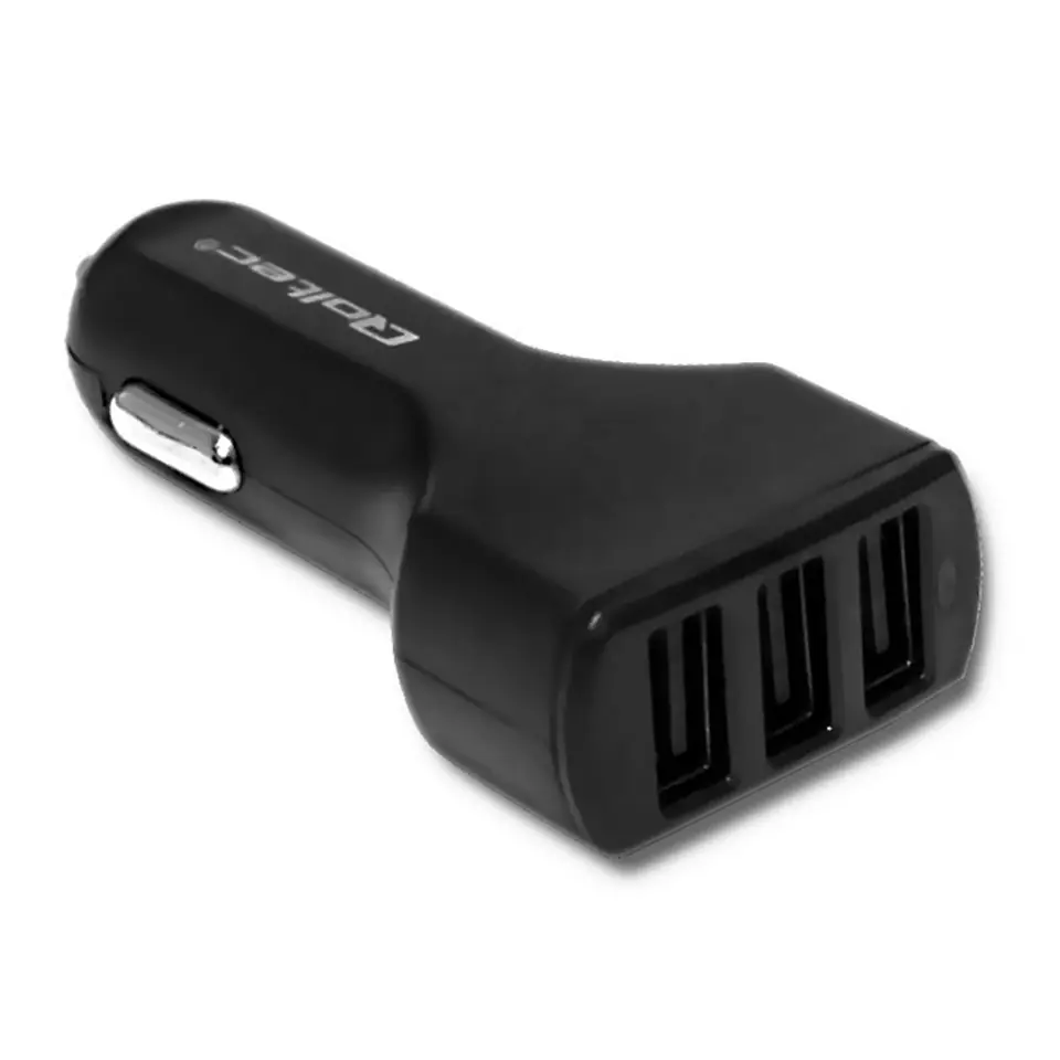 ⁨Car adapter for mobile devices 24W | 5V | 4.8A | 3xUSB FAST CHARGER⁩ at Wasserman.eu