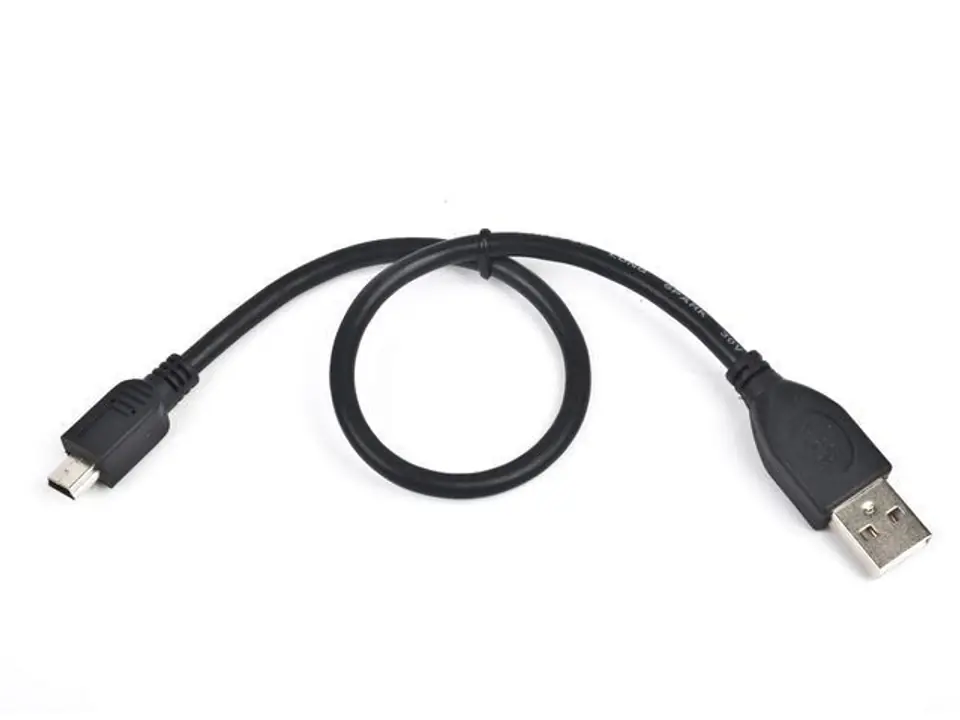 ⁨Kabel miniUSB 2.0 CANON 5pin 0.3m czarny⁩ w sklepie Wasserman.eu