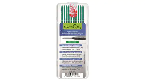 ⁨Pencil spare cartridges 3030 waterproof green PICA Dry 4042 10pcs⁩ at Wasserman.eu