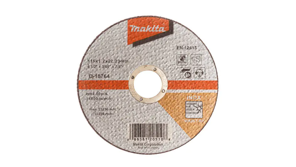 ⁨Cutting disc for steel 115x1,2mm WA60T Inox D-18764⁩ at Wasserman.eu