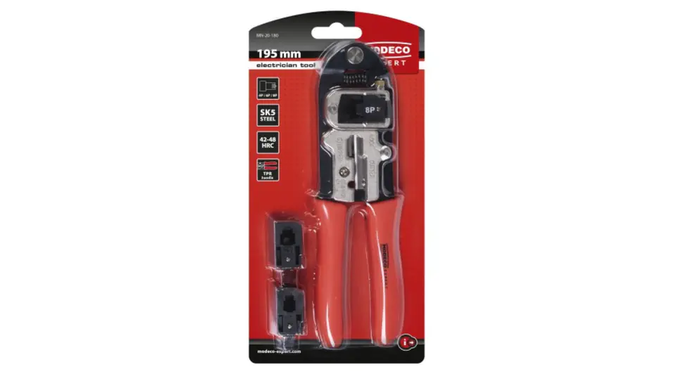 SZCZYPCE DO ZACISKANIA ZŁĄCZY MODULARNYCH 8P 6P 4P 195MM TPR SK5 MN-20-180 w sklepie Wasserman.eu