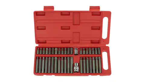 ⁨Set of screwdriver bits (torx, hex bit, spline) 40 pieces + MAR-POL case⁩ at Wasserman.eu