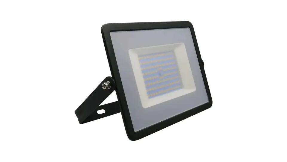 ⁨Projektor LED 100W 8700lm 6500K IP65 Czarny 215966⁩ w sklepie Wasserman.eu