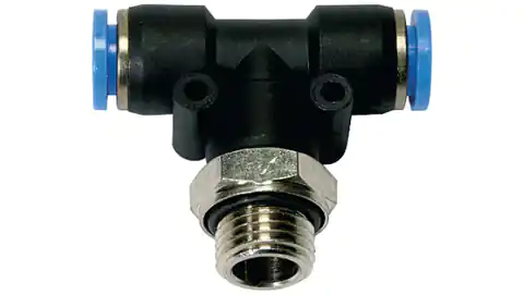 ⁨T-plug tee made of plastic for hose 8, G1/8z, 131.018-8⁩ at Wasserman.eu