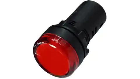 ⁨Lampka kontrolna sterownicza czerwona LED fi:22 12V⁩ w sklepie Wasserman.eu