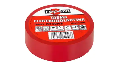 ⁨Insulation tape 19mm/20m Repero701 Super red⁩ at Wasserman.eu