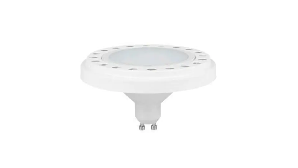 ⁨Żarówka SISERO2 ES111 LED gu10 15W W/WW 15 led 2835 230V AR111 ciepła biała obudowa biała aluminium 1500lm⁩ w sklepie Wasserman.eu