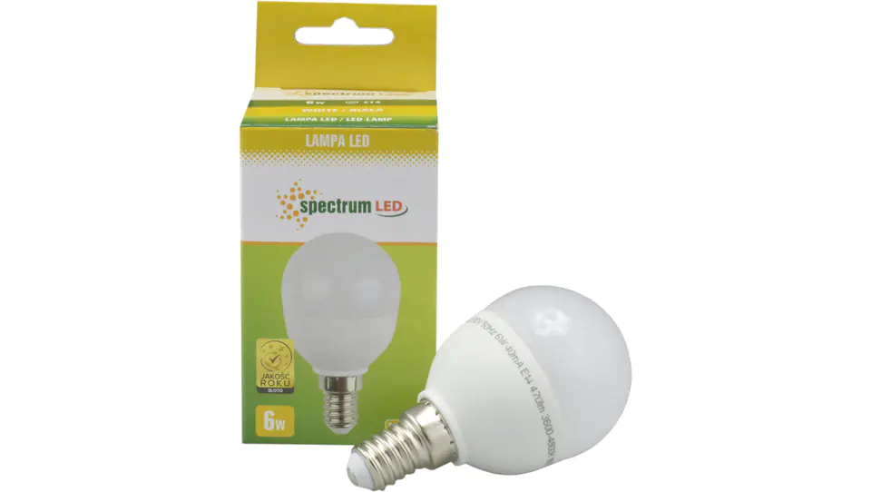 ⁨LED bulb E14 230V 6W ball 540lm neutral⁩ at Wasserman.eu